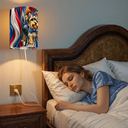 Patriotic Puppy, Wall Sconces, Set of 2, Plug In