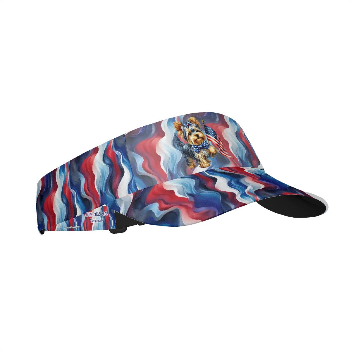 Patriot Dog / Puppy, Sun Visor Hat