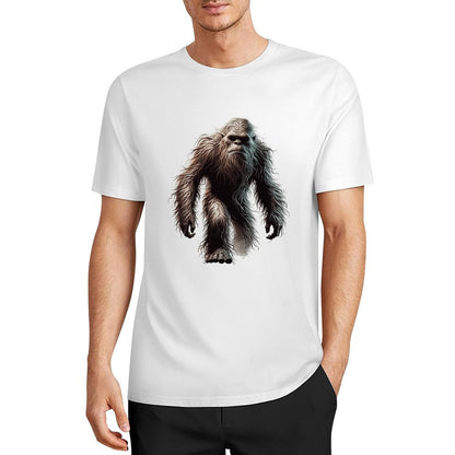 Bigfoot - Sasquatch Walking Short Sleeve Cotton T-Shirt