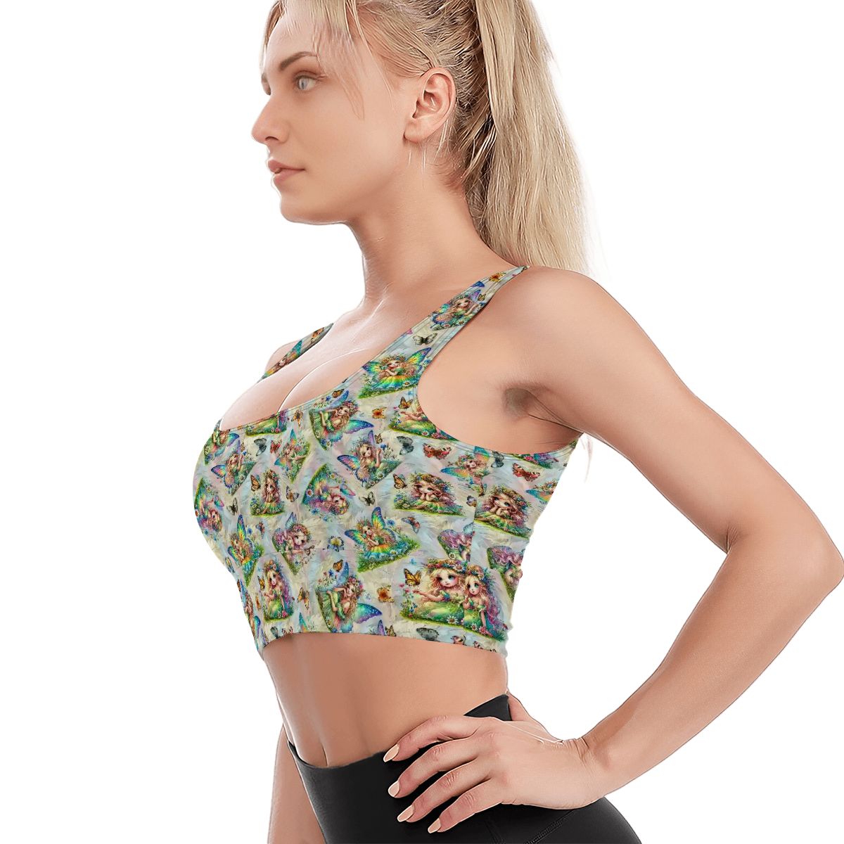 6 Fairy Designs, Traditional Sports Bra, Yoga Top