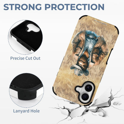 Bigfoot / Sasquatch Cowboy, Microfiber iPhone 16 Cases