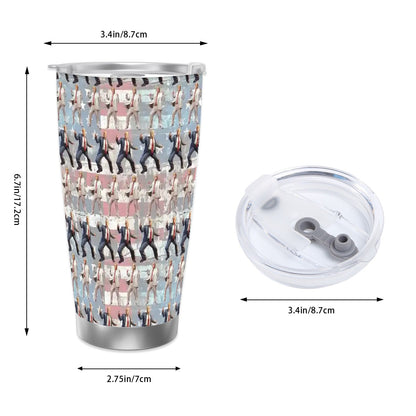 Donald Trump, MAGA Themed 20 oz Travel Coffee Mug w/ Straw & Brush Options