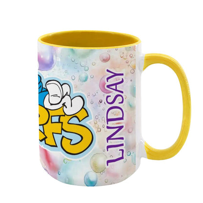 Smurfs Large 15 Ounce Colorful Mugs – Made In USA