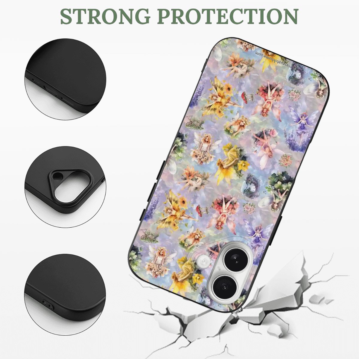 6 Fairy Designs, iPhone 17 Thermoplastic Polyurethane Phone Case