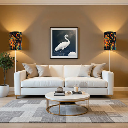 Astrology Design, Wall Sconces, Set of 2, Plug In