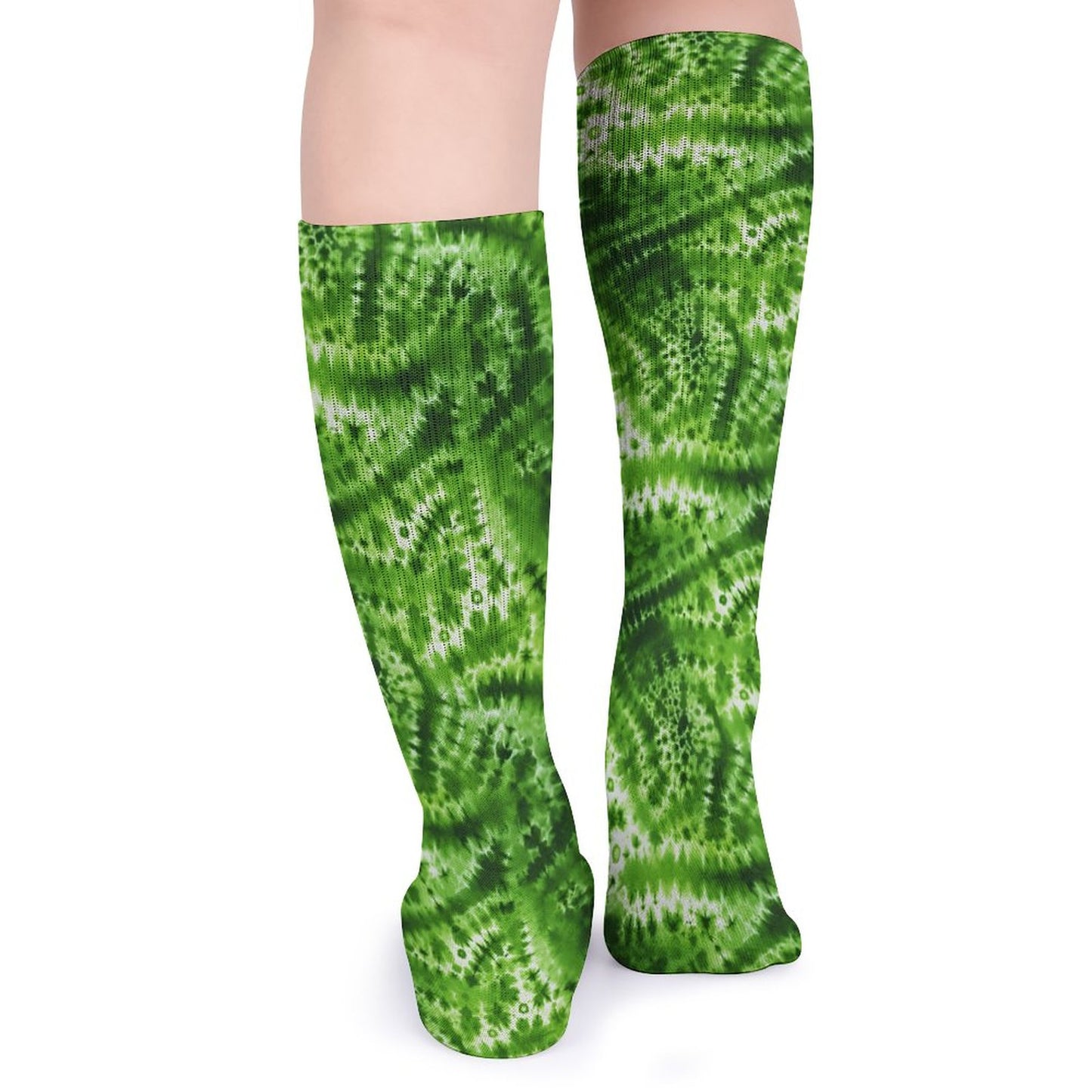 19 Tie Dye Designs, 15.5 Inch Tube Socks