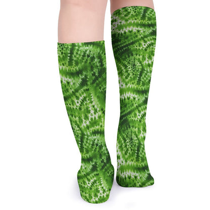 19 Tie Dye Designs, 15.5 Inch Tube Socks