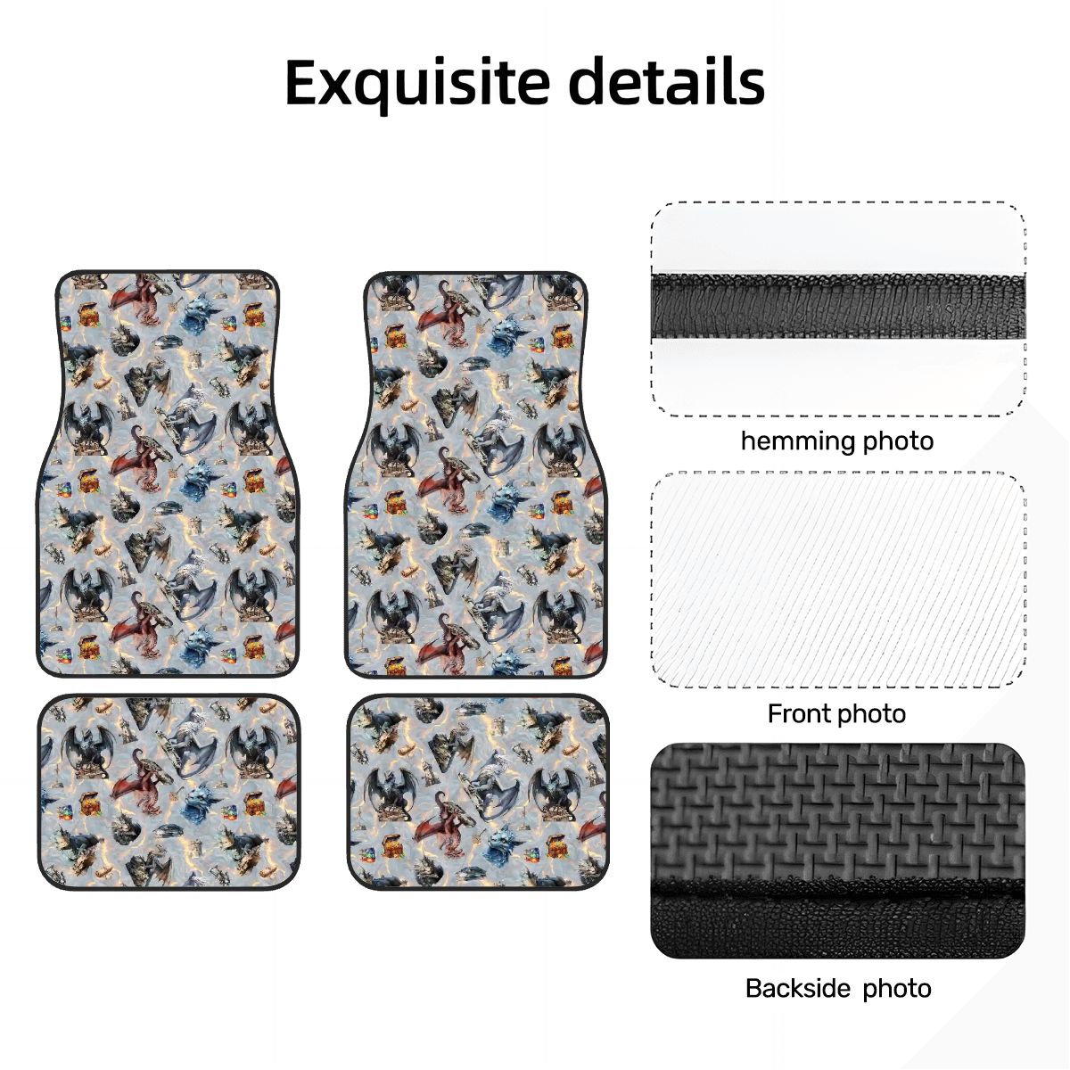 20 Misc Designs, 4 Piece Auto Floor Mats