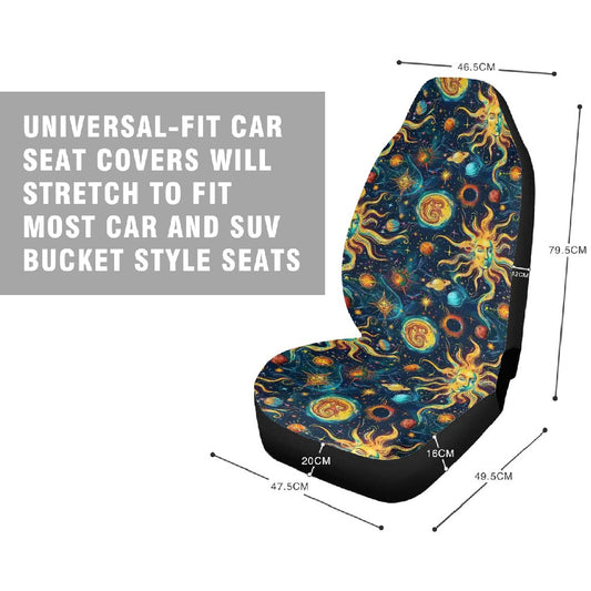 Astrology Design, Car Seat Covers, Full 7 Piece Set