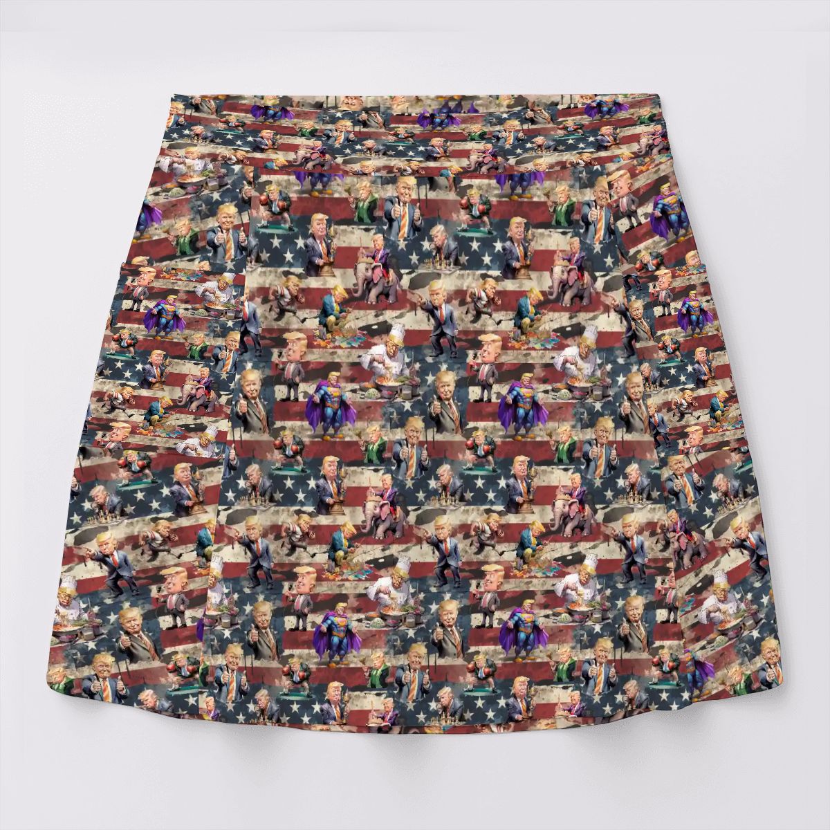 10 Donald Trump Designs, Women’s Milk Silk Sports Skorts with Pockets