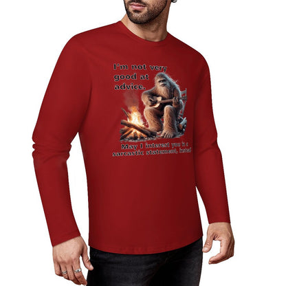 Bigfoot - Sasquatch "I'm not very good..",  Cotton Unisex Long Sleeve T-shirt