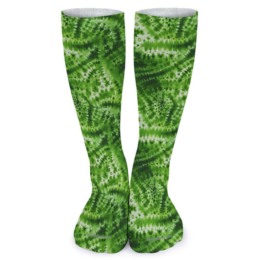 19 Tie Dye Designs, 15.5 Inch Tube Socks