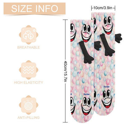 Magnetic Holding Hands Funny Socks – PERSONALIZE FREE