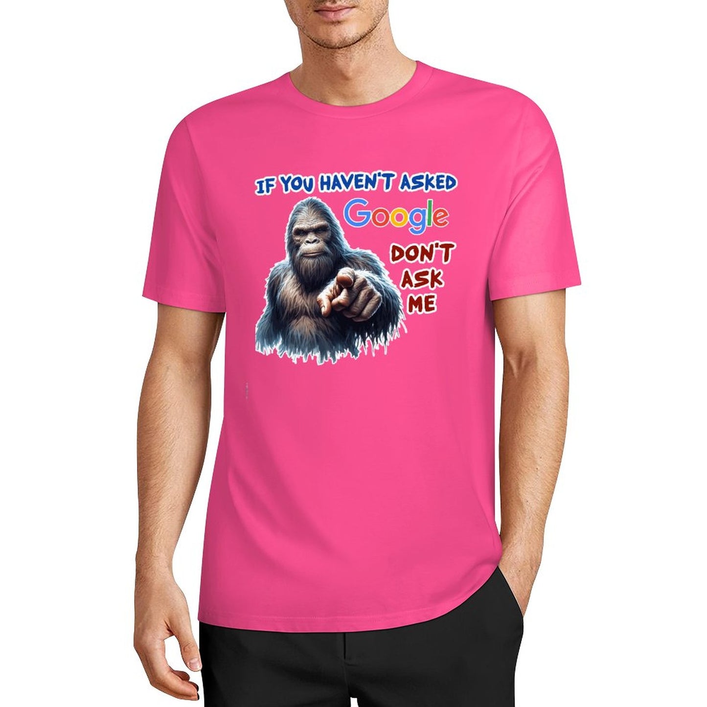 DTF 160gsm Cotton Men's Short Sleeve T-shirt (Front Printing)