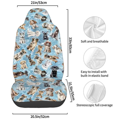 10 Animal Design, Set of 2 Front Auto Seat Cover