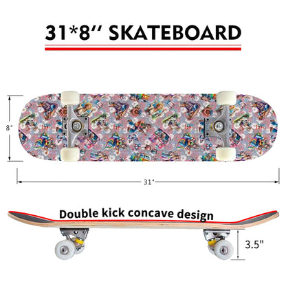 8 Patriot Designs, High Density 7 Layer Skateboard, Made In USA