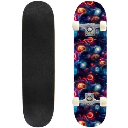 12 Galaxy / Outer Space Designs, High Density 7 Layer Skateboard, Made In USA