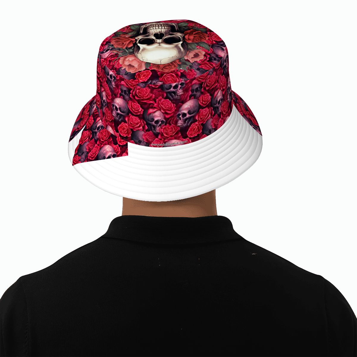 Skulls and Roses, Adult Bucket Hat