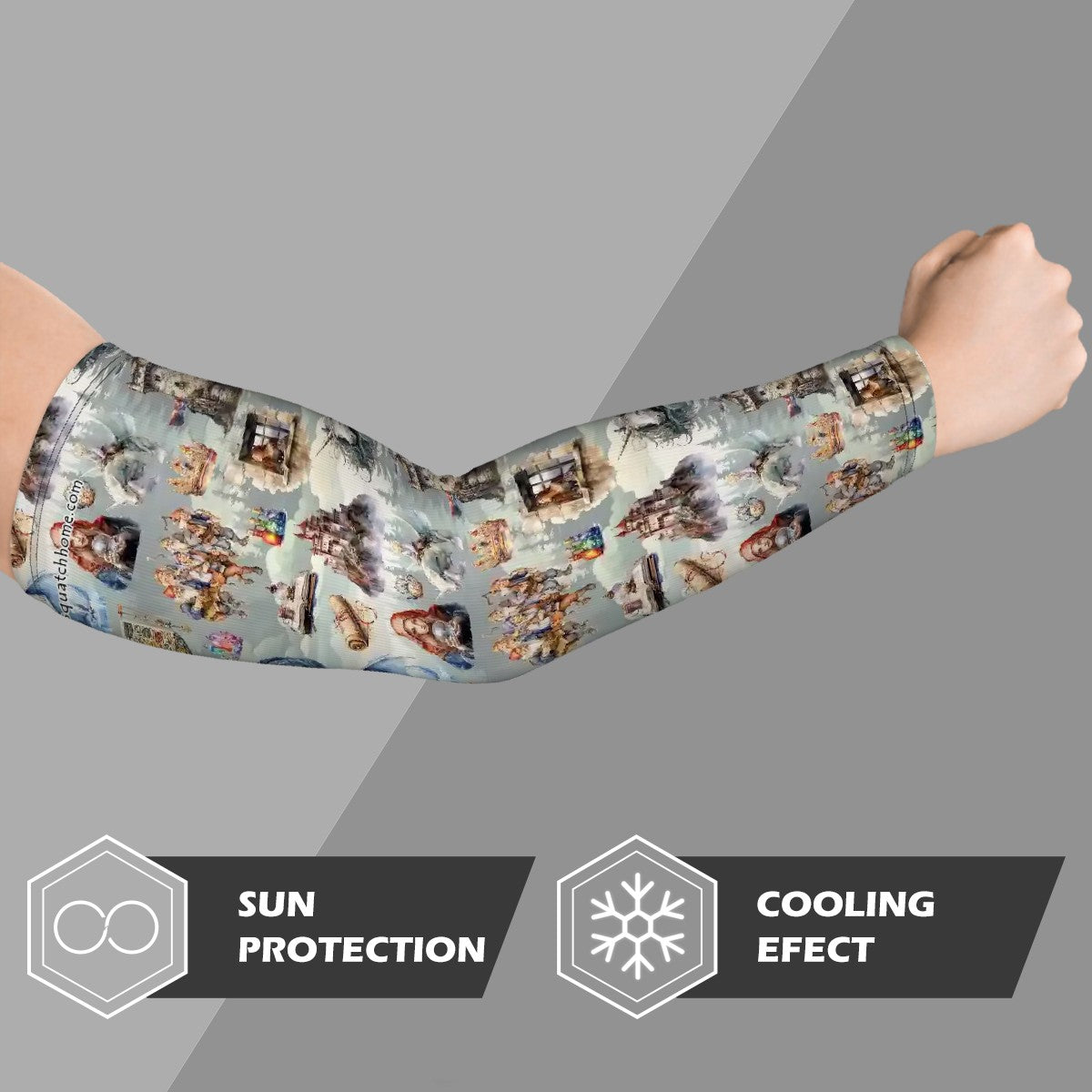 Fantasy + Designs, Sun Protection Arm Sleeves - 20 Designs, Dragons, Smurfs, Zombies