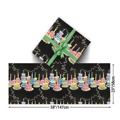 Child Drawing, 3 Pack Gift Wrapping Paper Sheets