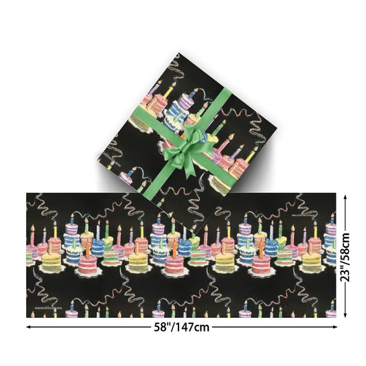 Child Drawing, 3 Pack Gift Wrapping Paper Sheets