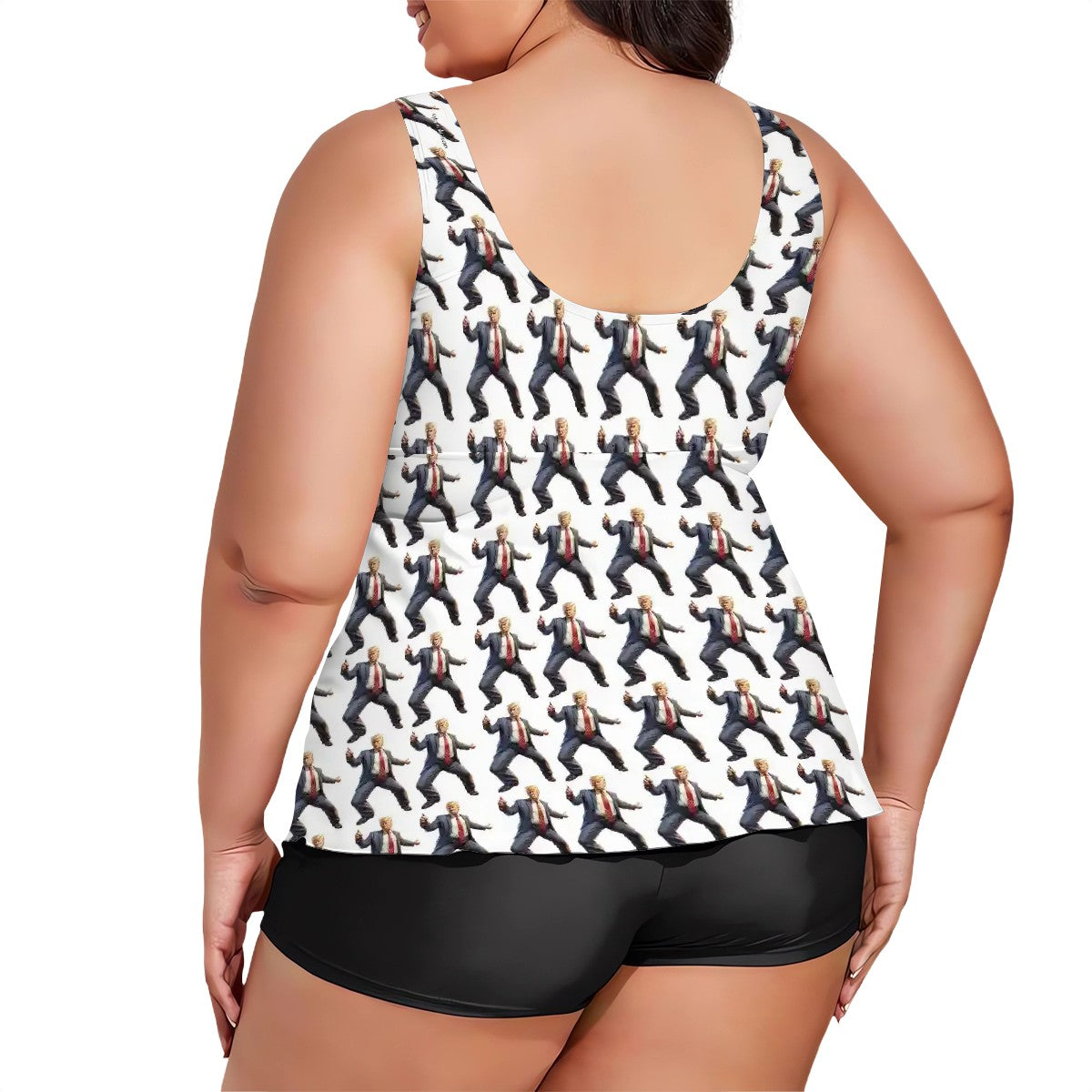 10 Donald Trump Designs, Plus Sized Women’s Two Piece Tankini Swimsuit