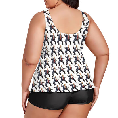 10 Donald Trump Designs, Plus Sized Women’s Two Piece Tankini Swimsuit