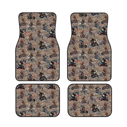 20 Sasquatch / Bigfoot Designs, 4 Piece Auto Floor Mats
