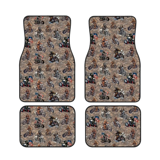 20 Sasquatch / Bigfoot Designs, 4 Piece Auto Floor Mats