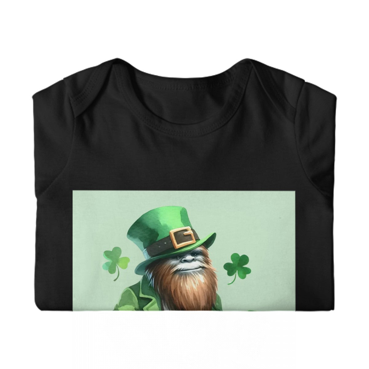 Sasquatch, Bigfoot Leprechaun, Baby  Toddler Long Sleeve Romper 6m to 2T