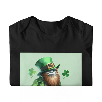 Sasquatch, Bigfoot Leprechaun, Baby  Toddler Long Sleeve Romper 6m to 2T