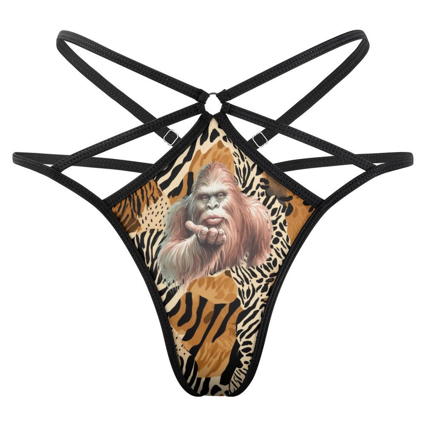 Bigfoot / Sasquatch Blow Kiss, Sexy G String Thong for Women