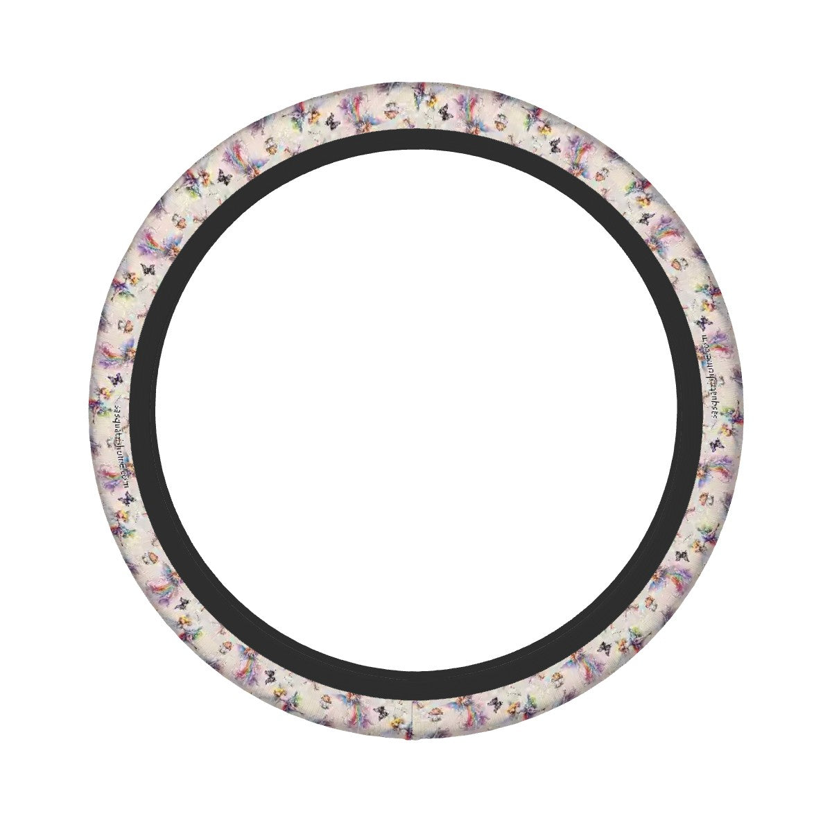 6 Fairy Designs, Rugged Auto Steering Wheel Cover - 15"