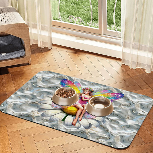 Fairy, Waterproof Pet Food Mat