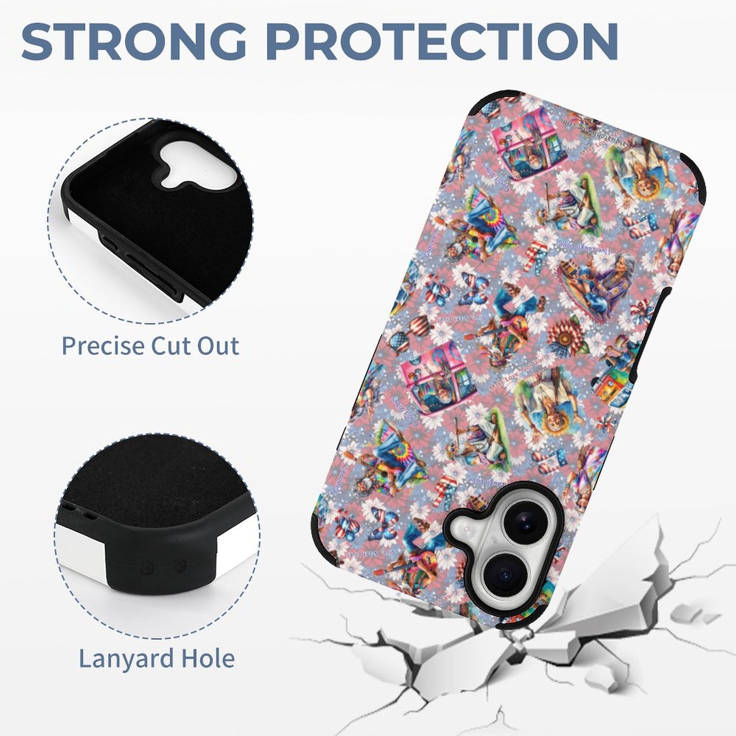 8 Patriot Designs, Microfiber iPhone 16 Cases