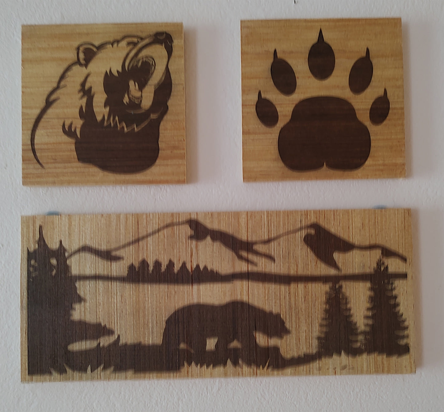 3 Piece "Bear" Art Board Set - 2 x 1