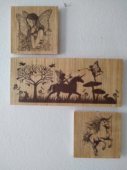 3 Piece "Fairy" Art Board Set - 2 x 1
