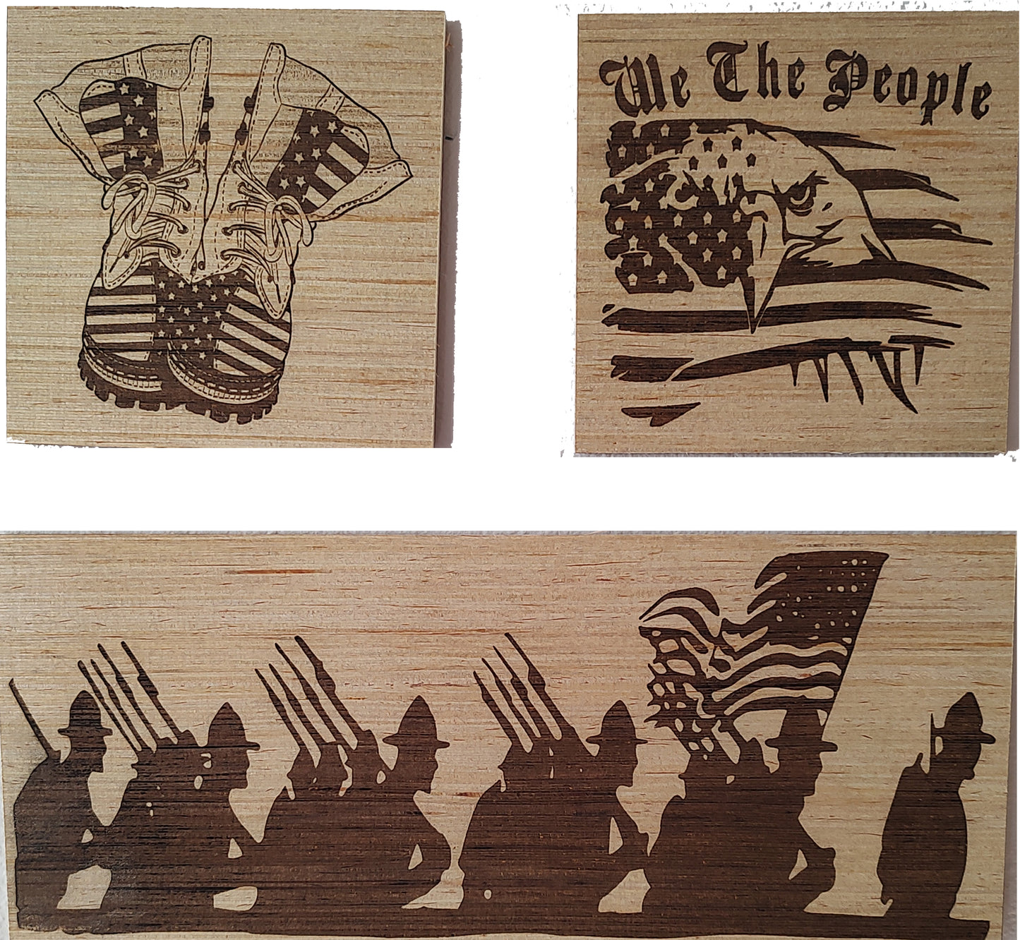 3 Piece "Patriotic" Art Board Set - 2 x 1