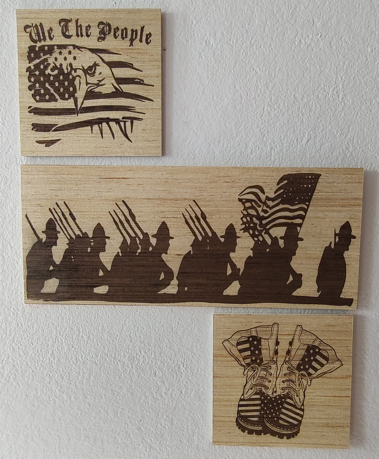3 Piece "Patriotic" Art Board Set - 2 x 1