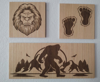 3 Piece "Sasquatch" Art Board Set - 2 x 1