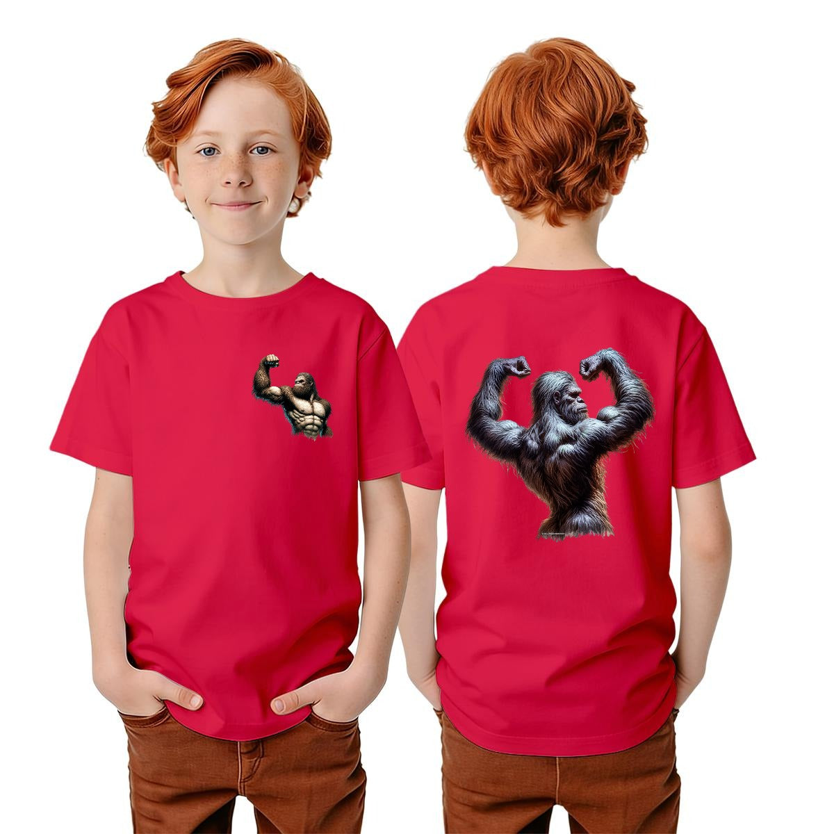 Bigfoot Sasquatch Designs, Kid’s Double Sided Gildan 5000B T Shirt