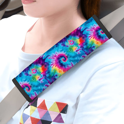 19 Tie Dye Designs, Seat Belt Cover Pad For Adults 2 Pcs