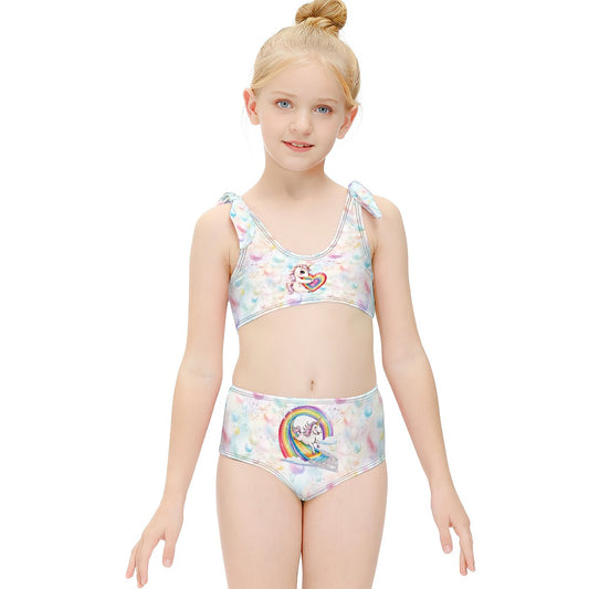 Unicorn on Bubbles, Girl bikini swimsuits, Girl two piece swimsuit