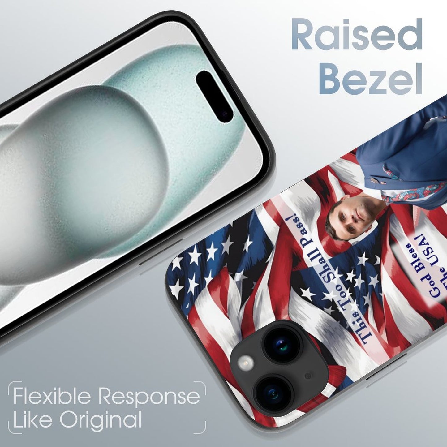 Charlie Kirk Memorial, TPU Apple iPhone 15 Case