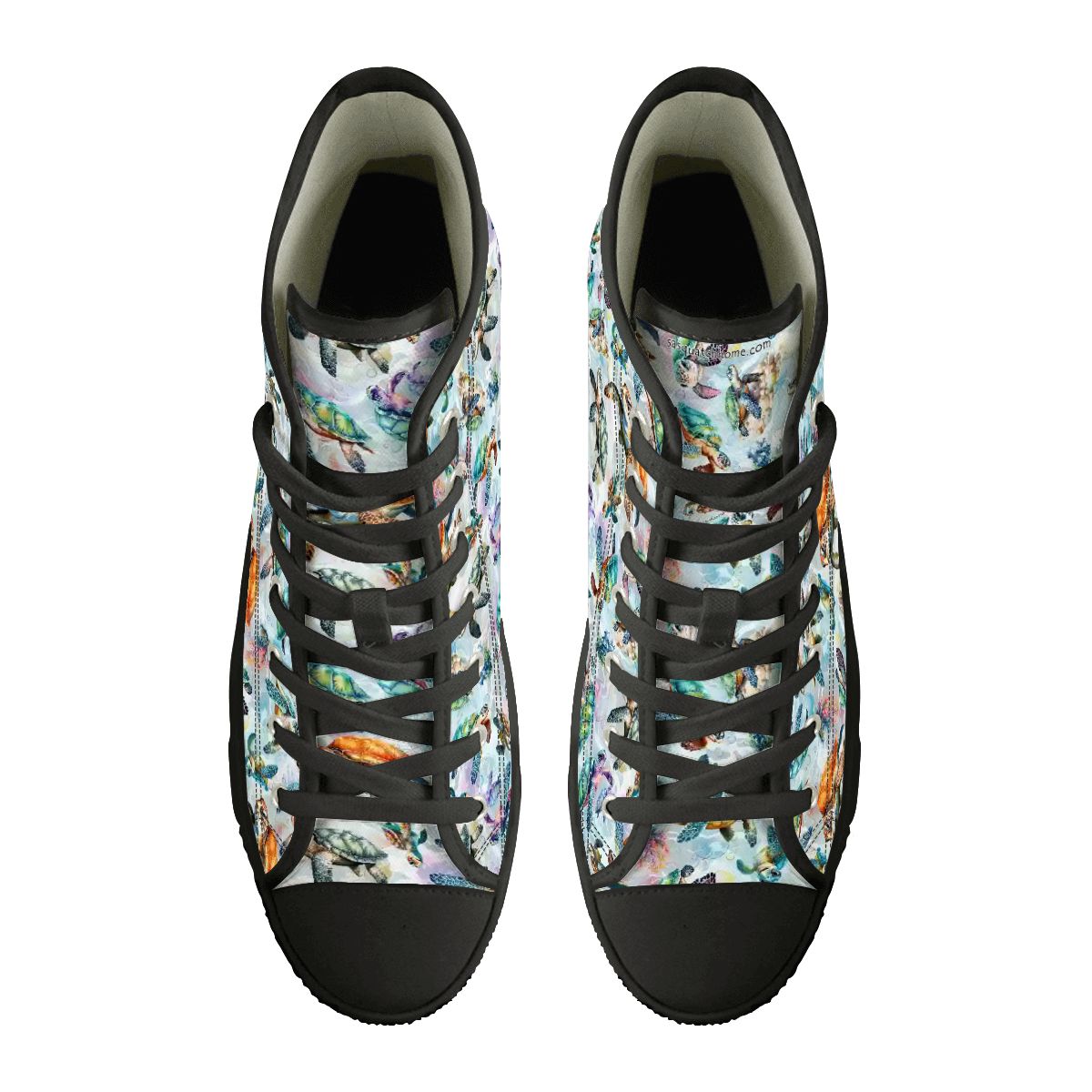 10 Animal Designs, Women's High Top Canvas Shoes Customized Tongue