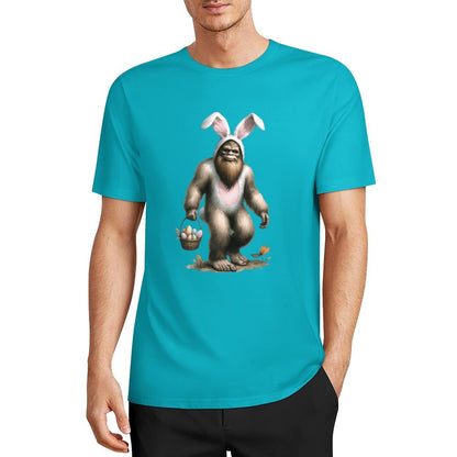 Bigfoot - Sasquatch Easter Bunny Short Sleeve Cotton T-Shirt