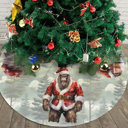 Traditional Sasquatch Bigfoot, Plush Christmas Tree Skirt – 3 Sizes