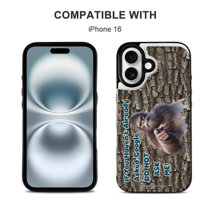 Sasquatch / Bigfoot "If you haven't already..", iPhone 16 Faux Leather Wallet Case