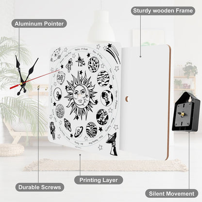 Outer Space Square Wall Clock