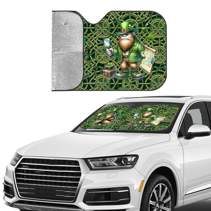 St Patrick Bigfoot / Sasquatch, Auto Car Windshield Sun Shade